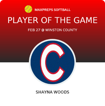 #2 Shayna Woods Player of the Game badge