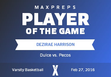 #34 Dezirae Harrison Player of the Game badge