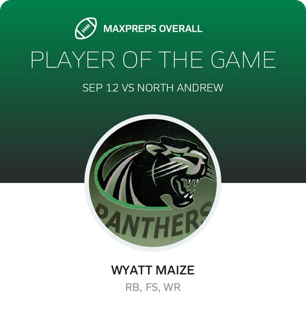 #3 Wyatt Maize Player of the Game badge