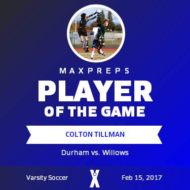 #1 Colton Tillman Player of the Game badge
