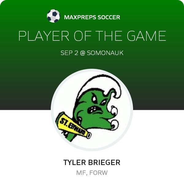 #3 Tyler Brieger Player of the Game badge