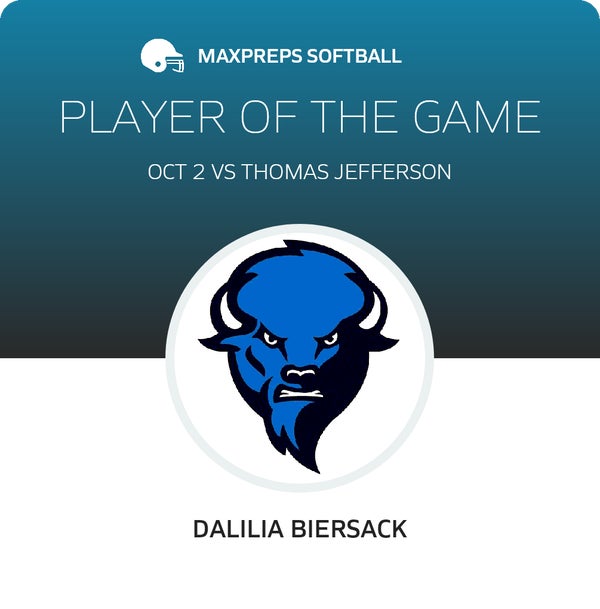 #12 Dalilia Biersack Player of the Game badge