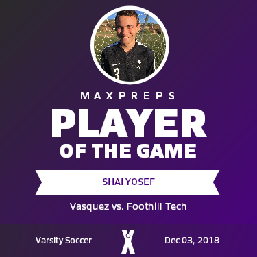 #3 Shai Yosef Player of the Game badge