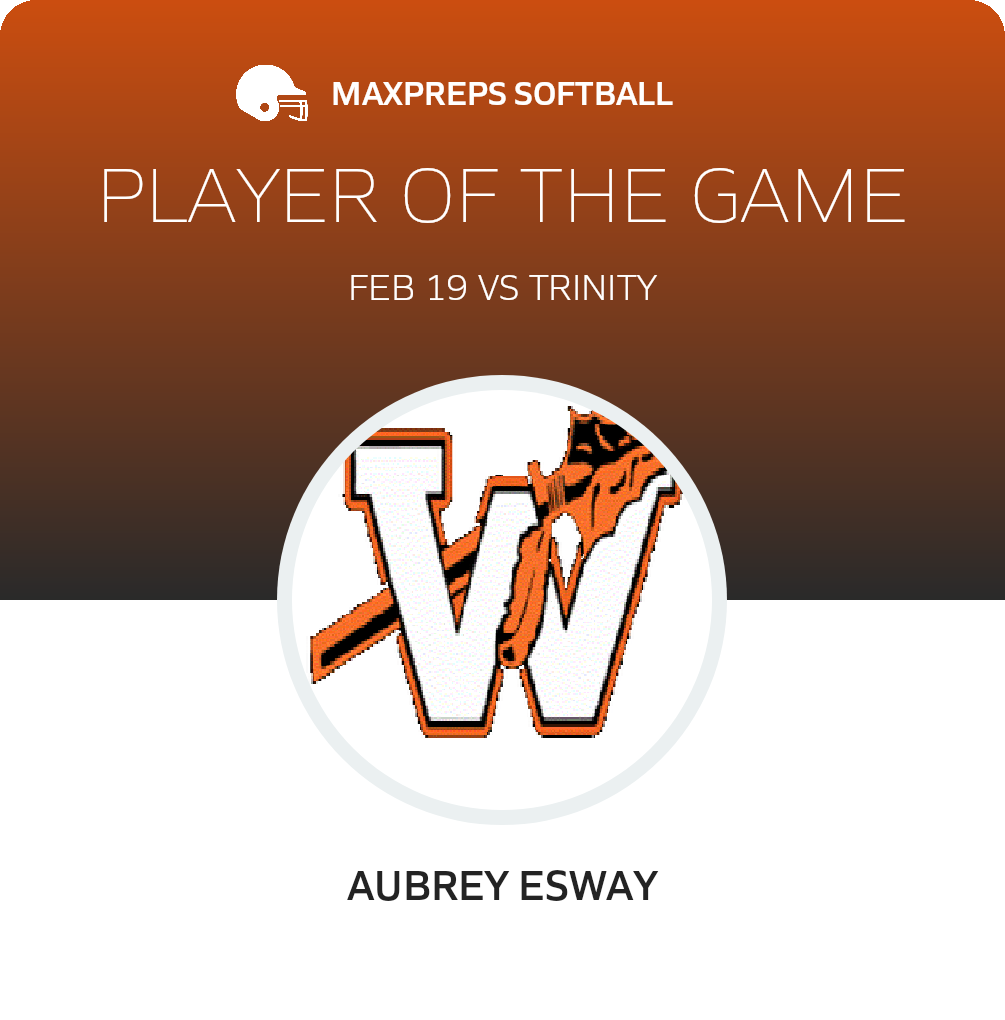 Aubrey Esway Player of the Game badge