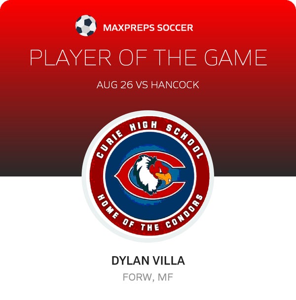 Dylan Villa Player of the Game badge