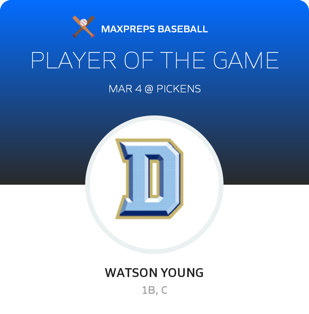 #23 Watson Young Player of the Game badge