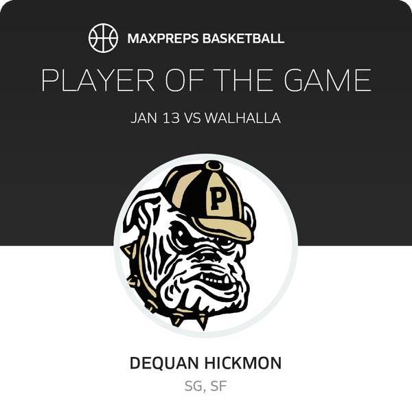 #20 DeQuan Hickmon Player of the Game badge