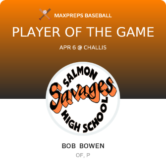 #16 Bob  Bowen Player of the Game badge