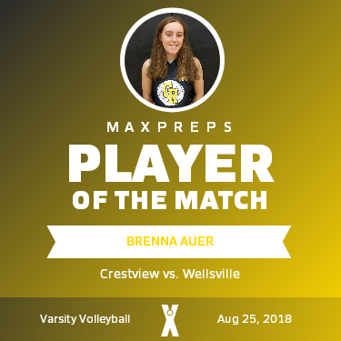 #25 Brenna Auer Player of the Game badge