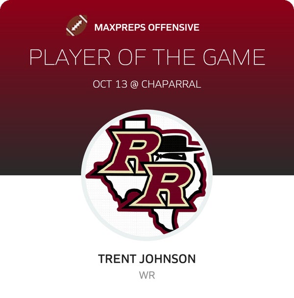 #18 Trent Johnson Player of the Game badge