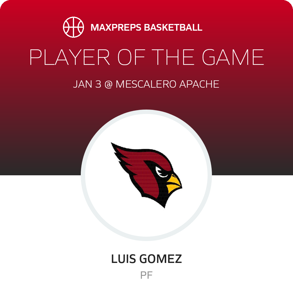 #23 Luis Gomez Player of the Game badge