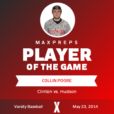 #1 Collin Poore Player of the Game badge