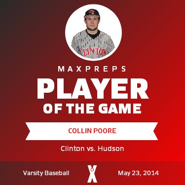 #1 Collin Poore Player of the Game badge
