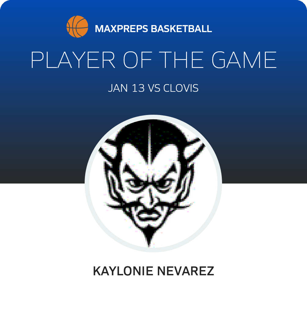 #2 Kaylonie Nevarez Player of the Game badge