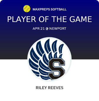 #7 Riley Reeves Player of the Game badge