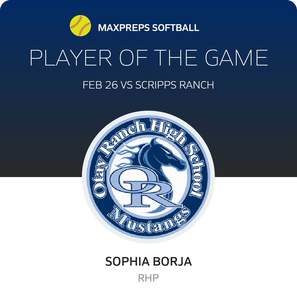 #5 Sophia Borja Player of the Game badge