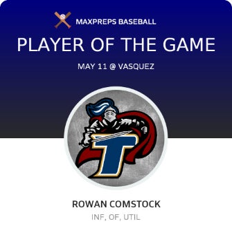 #22 Rowan Comstock Player of the Game badge