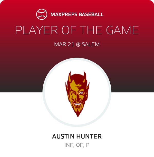 #22 Austin Hunter Player of the Game badge