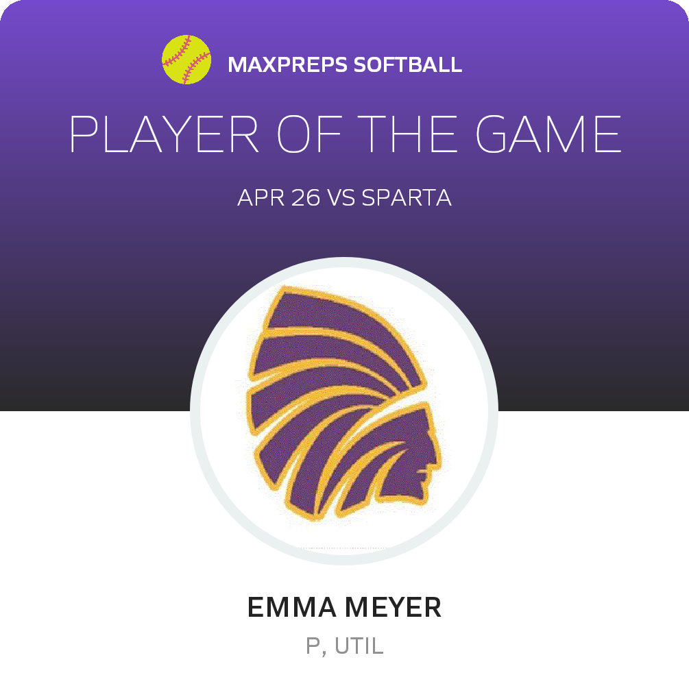 #11 Emma Meyer Player of the Game badge