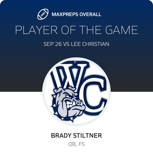 #10 Brady Stiltner Player of the Game badge