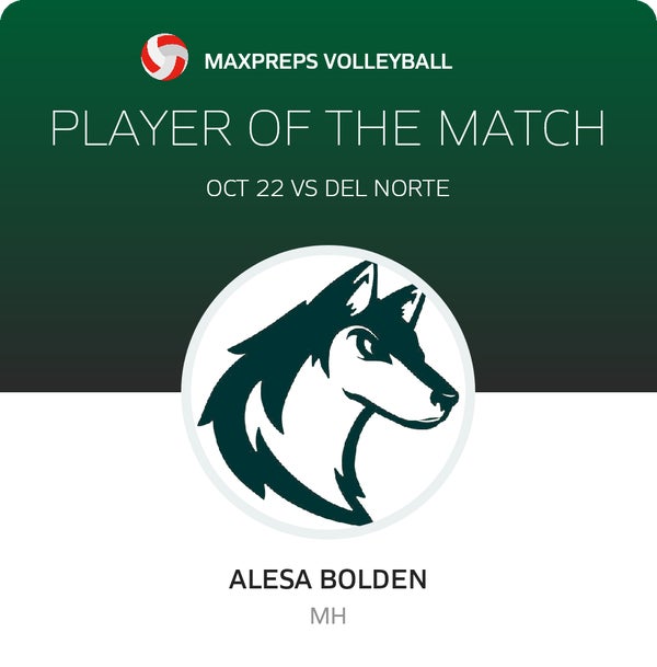 #12 Alesa Bolden Player of the Game badge