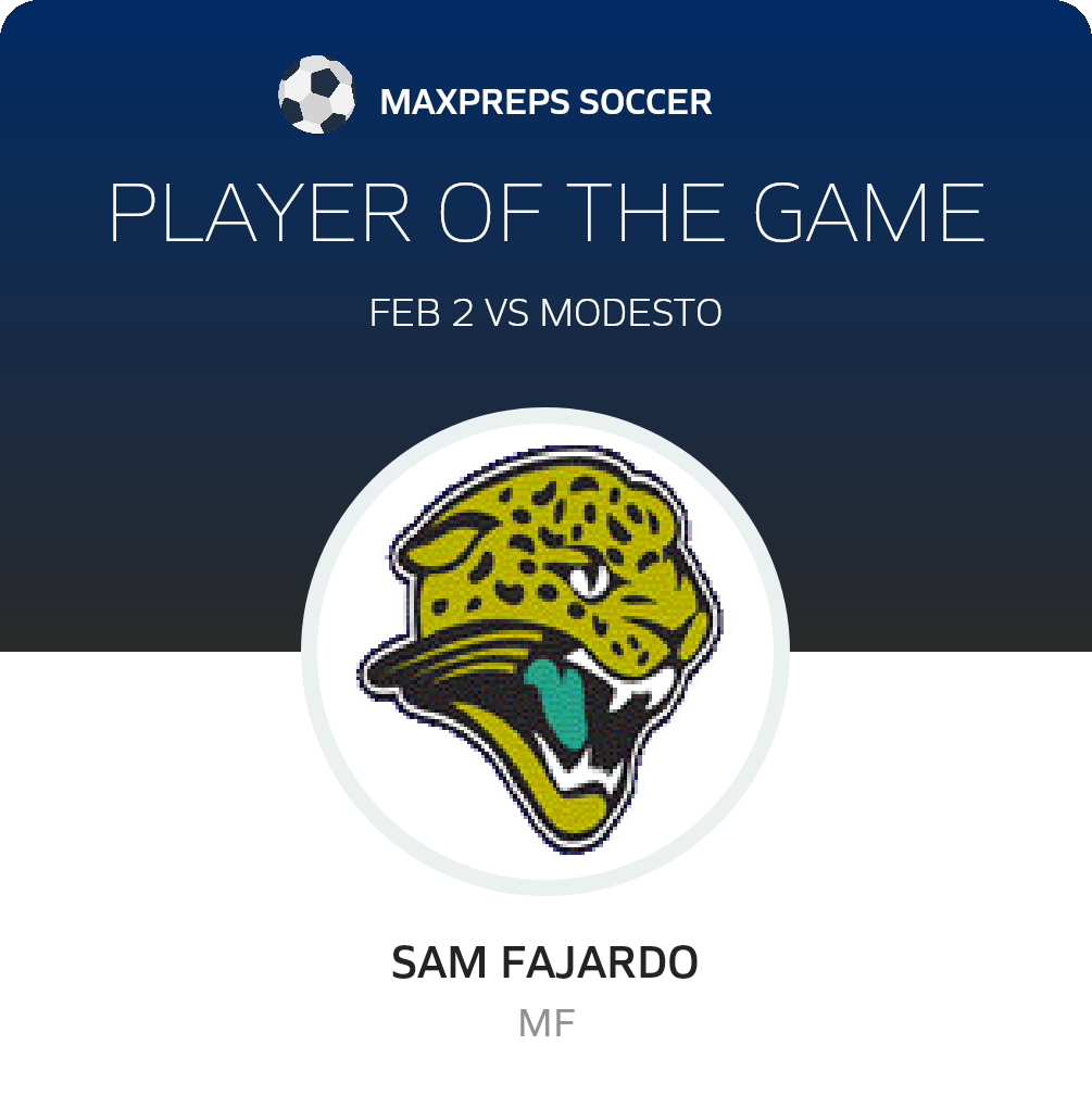 #7 Sam Fajardo Player of the Game badge