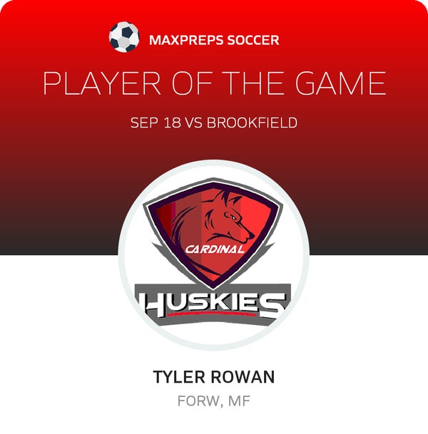 #11 Tyler Rowan Player of the Game badge