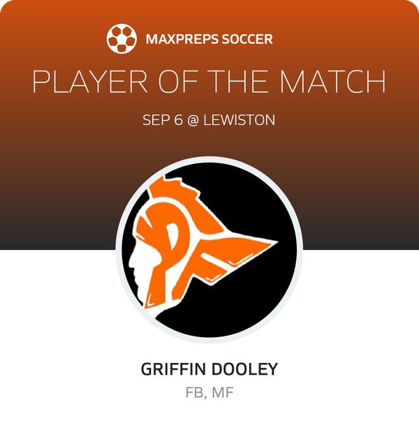 #14 Griffin Dooley Player of the Game badge