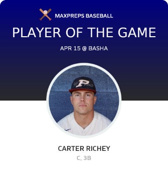 #15 Carter Richey Player of the Game badge