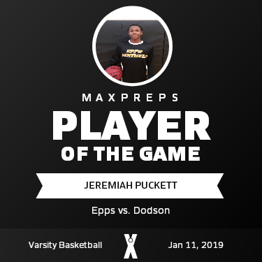 #15 Jeremiah Puckett Player of the Game badge
