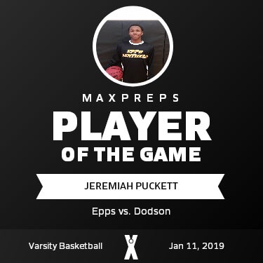 #15 Jeremiah Puckett Player of the Game badge