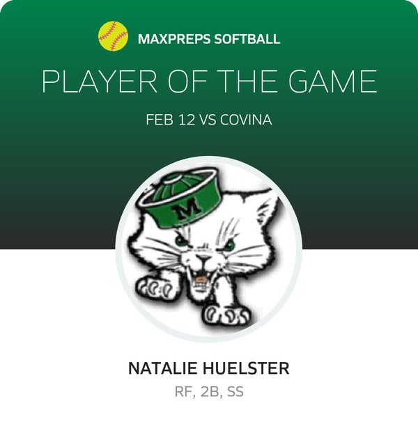 #13 Natalie Huelster Player of the Game badge
