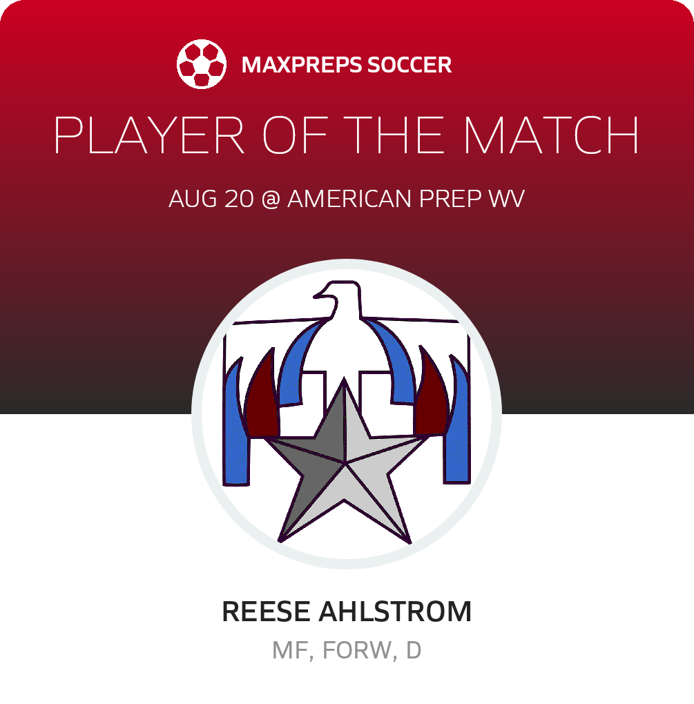 #0 Reese Ahlstrom Player of the Game badge