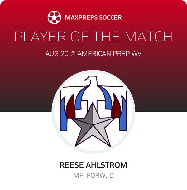 #0 Reese Ahlstrom Player of the Game badge
