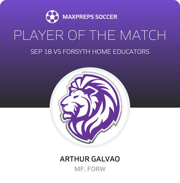 #20 Arthur Galvao Player of the Game badge