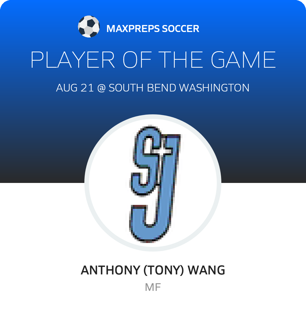 #14 Anthony (Tony) Wang Player of the Game badge
