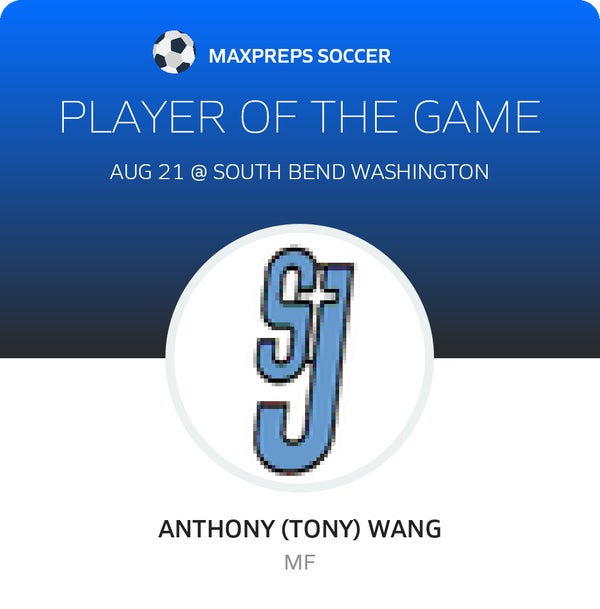 #14 Anthony (Tony) Wang Player of the Game badge