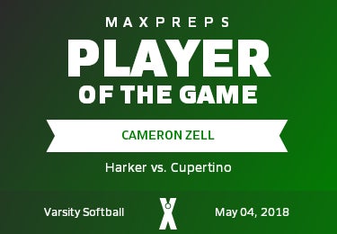 Cameron Zell Player of the Game badge