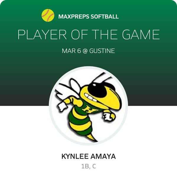 #27 Kynlee Amaya Player of the Game badge