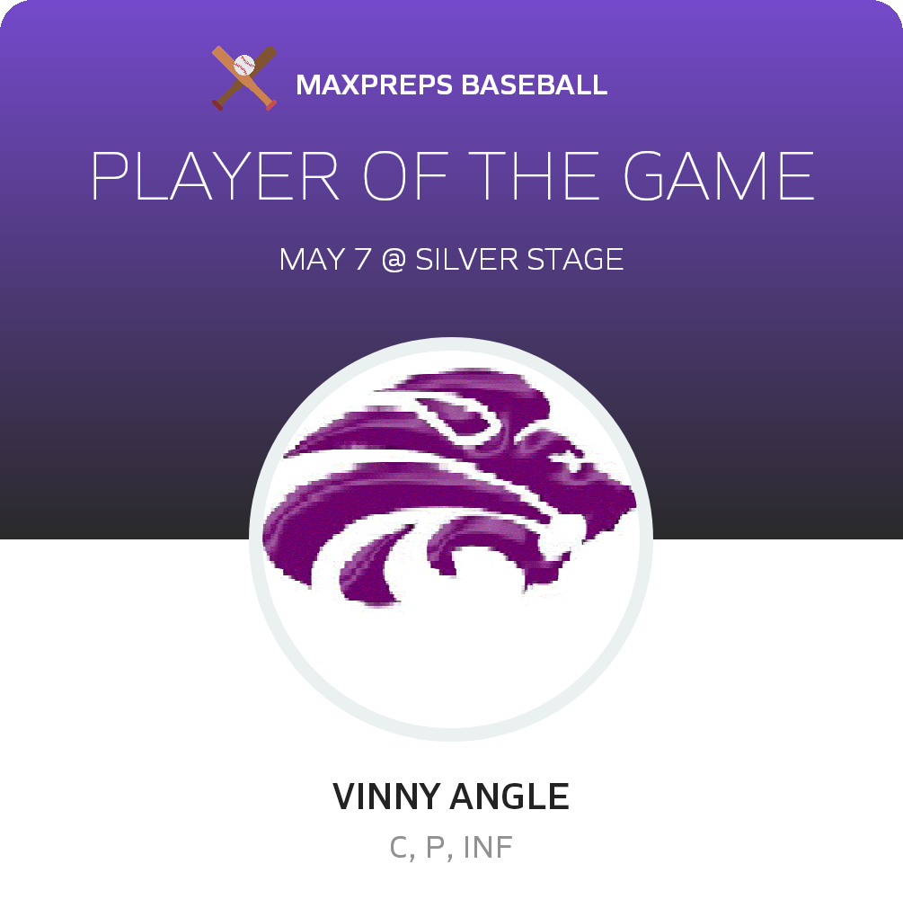 #7 Vinny Angle Player of the Game badge