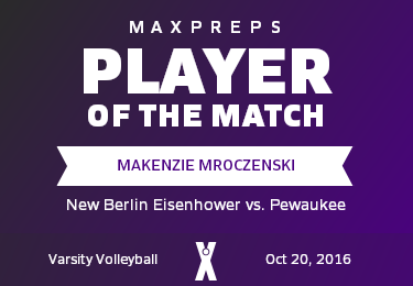 #5 Makenzie Mroczenski Player of the Game badge