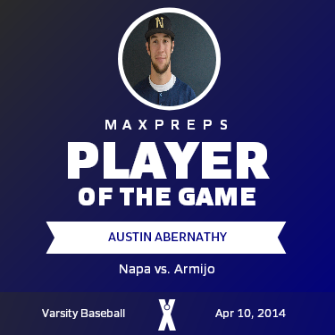 #8 Austin Abernathy Player of the Game badge