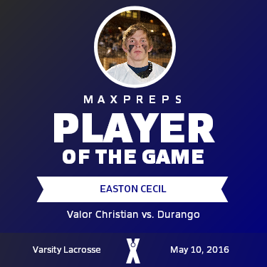 #32 Easton Cecil Player of the Game badge