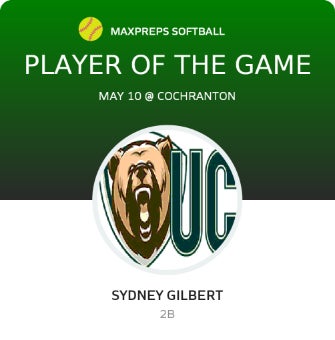#20 Sydney Gilbert Player of the Game badge