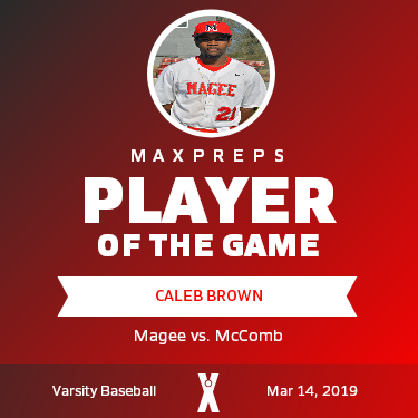 #21 Caleb Brown Player of the Game badge