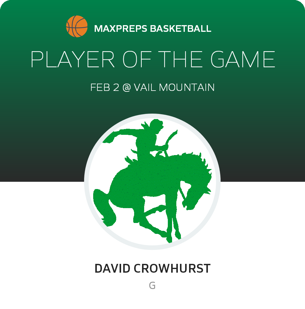 #30 David Crowhurst Player of the Game badge