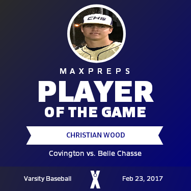 #18 Christian Wood Player of the Game badge