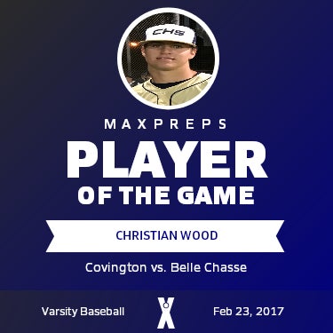 #18 Christian Wood Player of the Game badge
