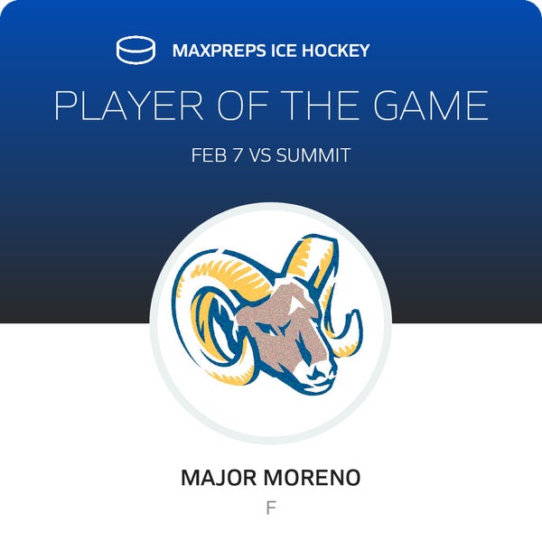 #30 Major Moreno Player of the Game badge
