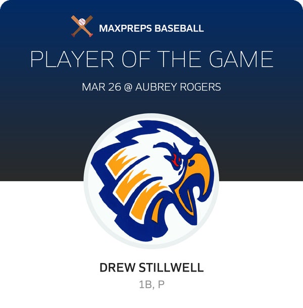 #6 DREW STILLWELL Player of the Game badge